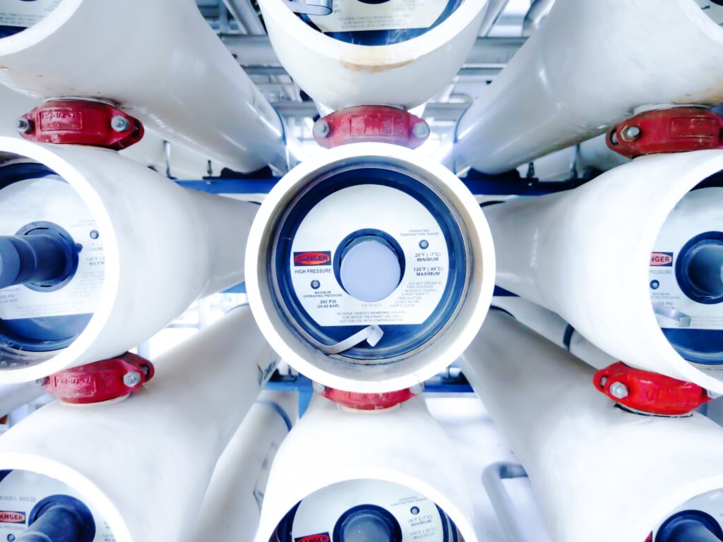 Membranes industrielles de filtration – combinaison UF et OI